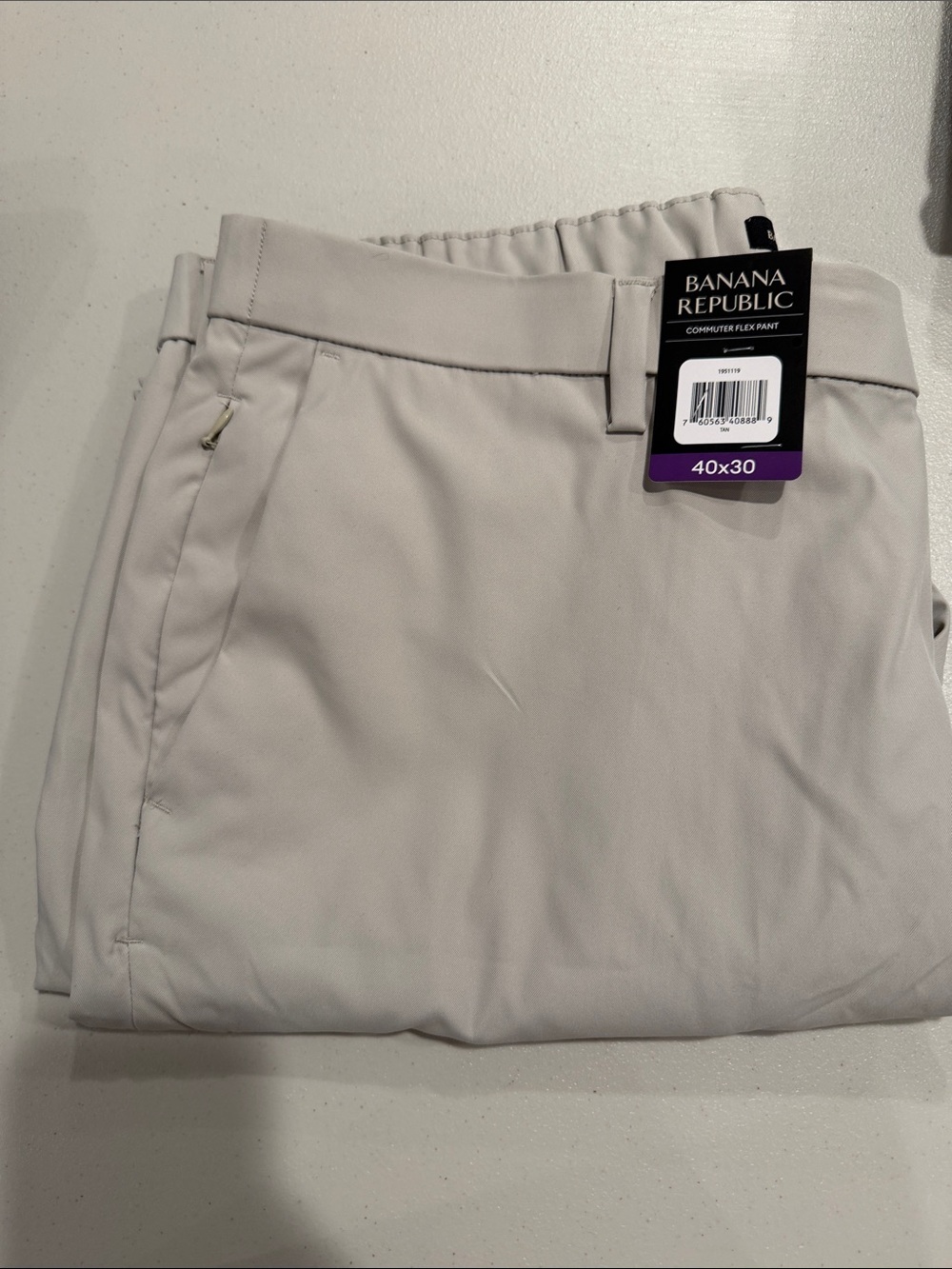 Banana Republic men size waist 40 and length 30 beige  Dress Pants